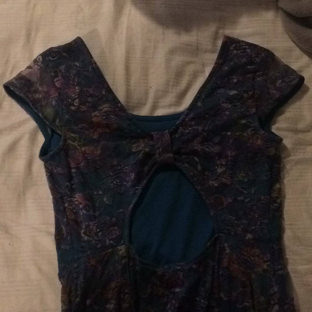 Lacey blue flower dress